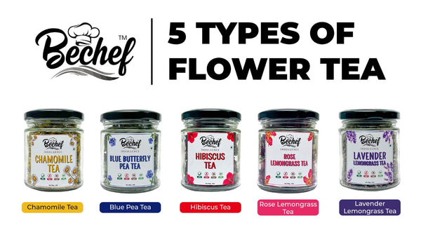 5 types of flower tea and their health benefits | bechef