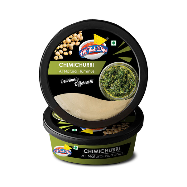 ALLTHATDIPS HUMMUS : NEW LAUNCH : CHIMICHURRI HUMMUS