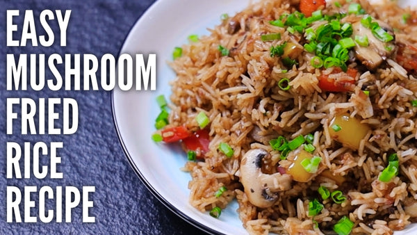 Burnt Garlic Mushroom Rice|चायनीस मैंइन  कोर्स रेसिपी