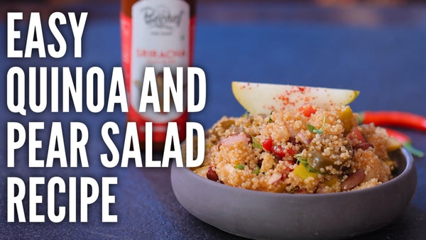 Healthy and Spicy Sriracha Quinoa Pear Salad :बेस्ट क्विनो पैर सलाद रेसिपी