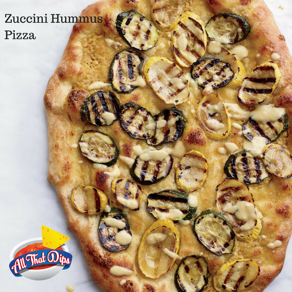 Allthatdips Recipe : Hummus and Grilled-Zucchini Pizzas