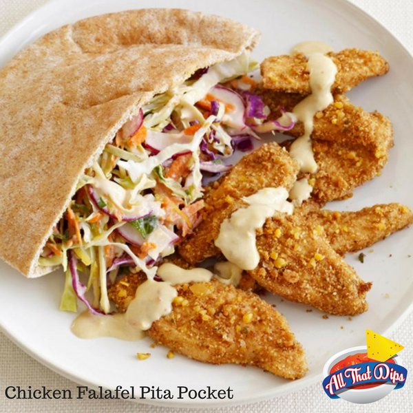 Allthatdips Recipe : Crusted Chicken Nuggets With Hummus Slaw