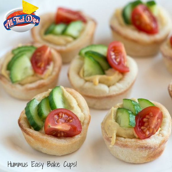 Allthatdips Recipie : Easy Bake Hummus Cups