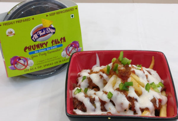 Allthatdips recipe: Salsa and mayo loaded French fries