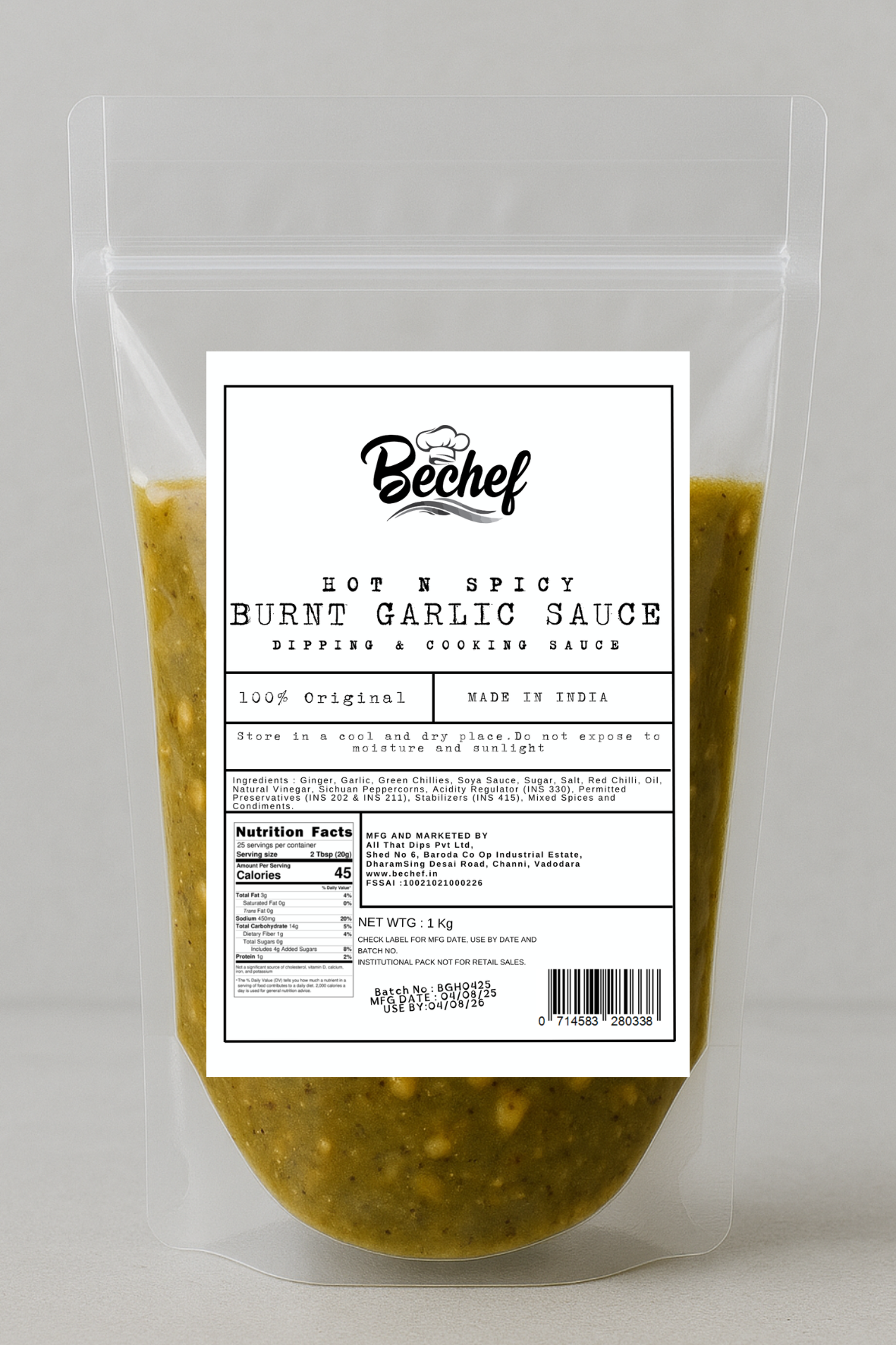 Burnt Garlic Sauce : Mangolian Stir Fry Sauce : B00238