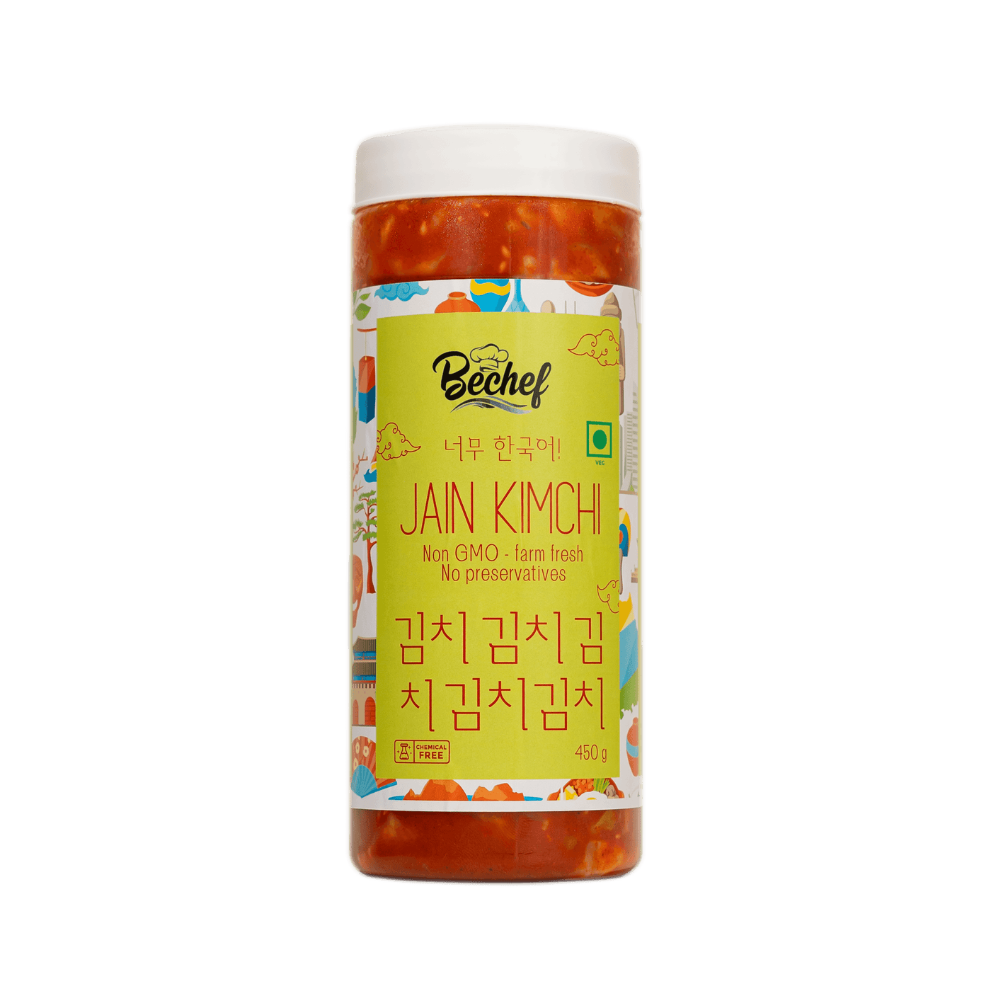 Jain Kimchi - 450 g - Bechef - Gourmet Pantry Essentials