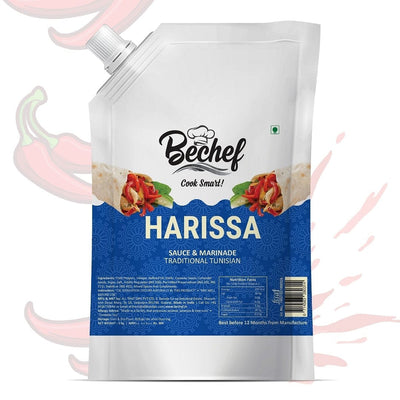 Harissa Sauce - 1 Kg : Bulk pack : Horeca - Bechef - Gourmet Pantry Essentials