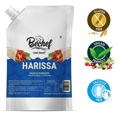 Harissa Sauce - 1 Kg : Bulk pack : Horeca - Bechef - Gourmet Pantry Essentials