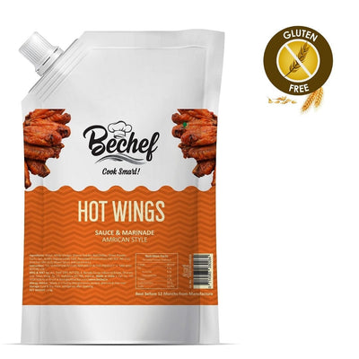 Hot Wings Sauce : Cooking sauce : 1 Kg : Bulk pack : Horeca - Bechef - Gourmet Pantry Essentials