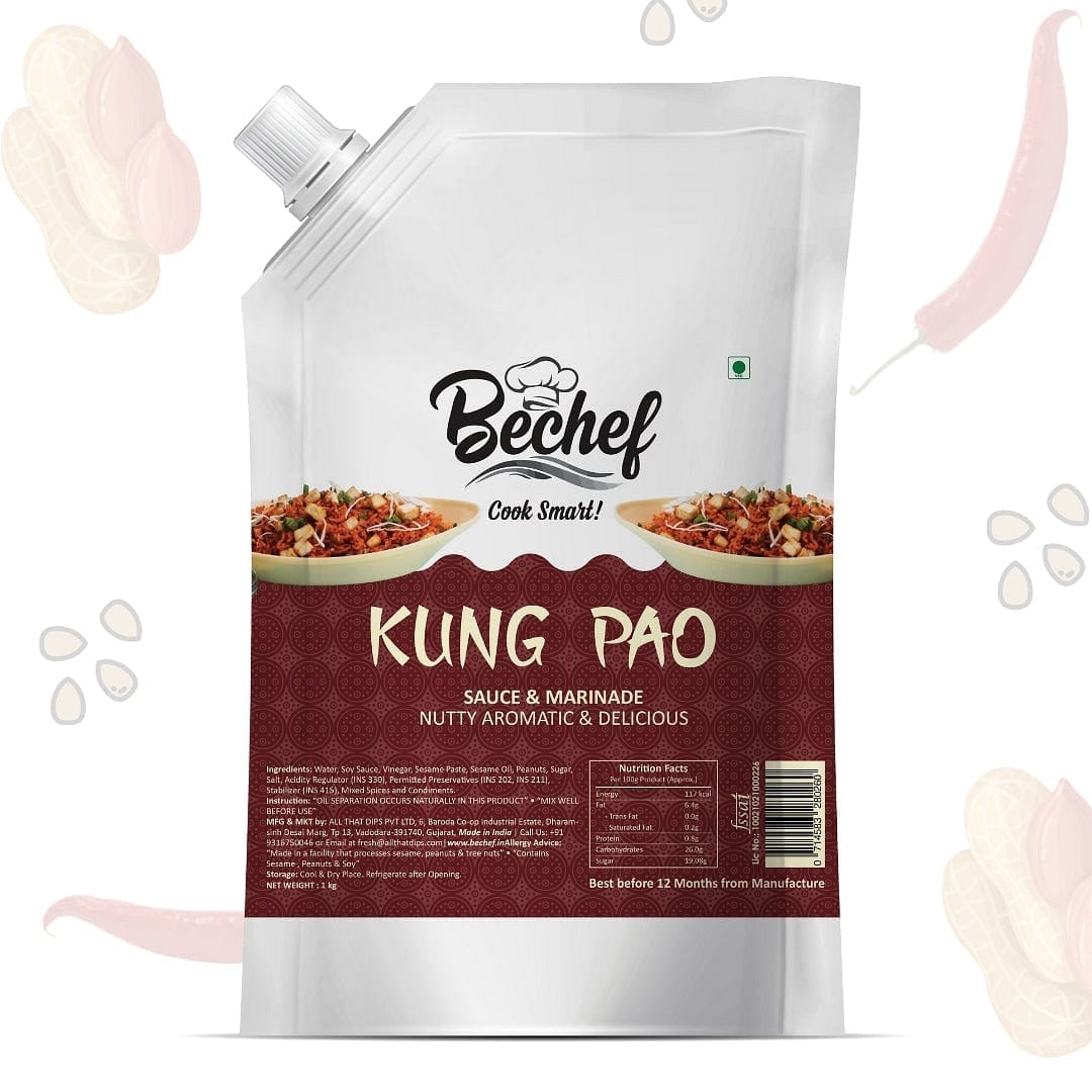 Kung Pao Sauce : Chinese Cooking sauce : 1 Kg : Bulk Pack : Horeca - Bechef - Gourmet Pantry Essentials