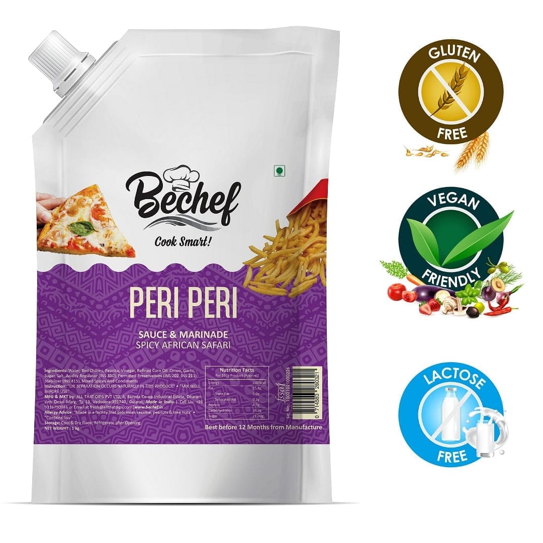 Peri Peri Sauce - 1 KG - Bechef - Gourmet Pantry Essentials