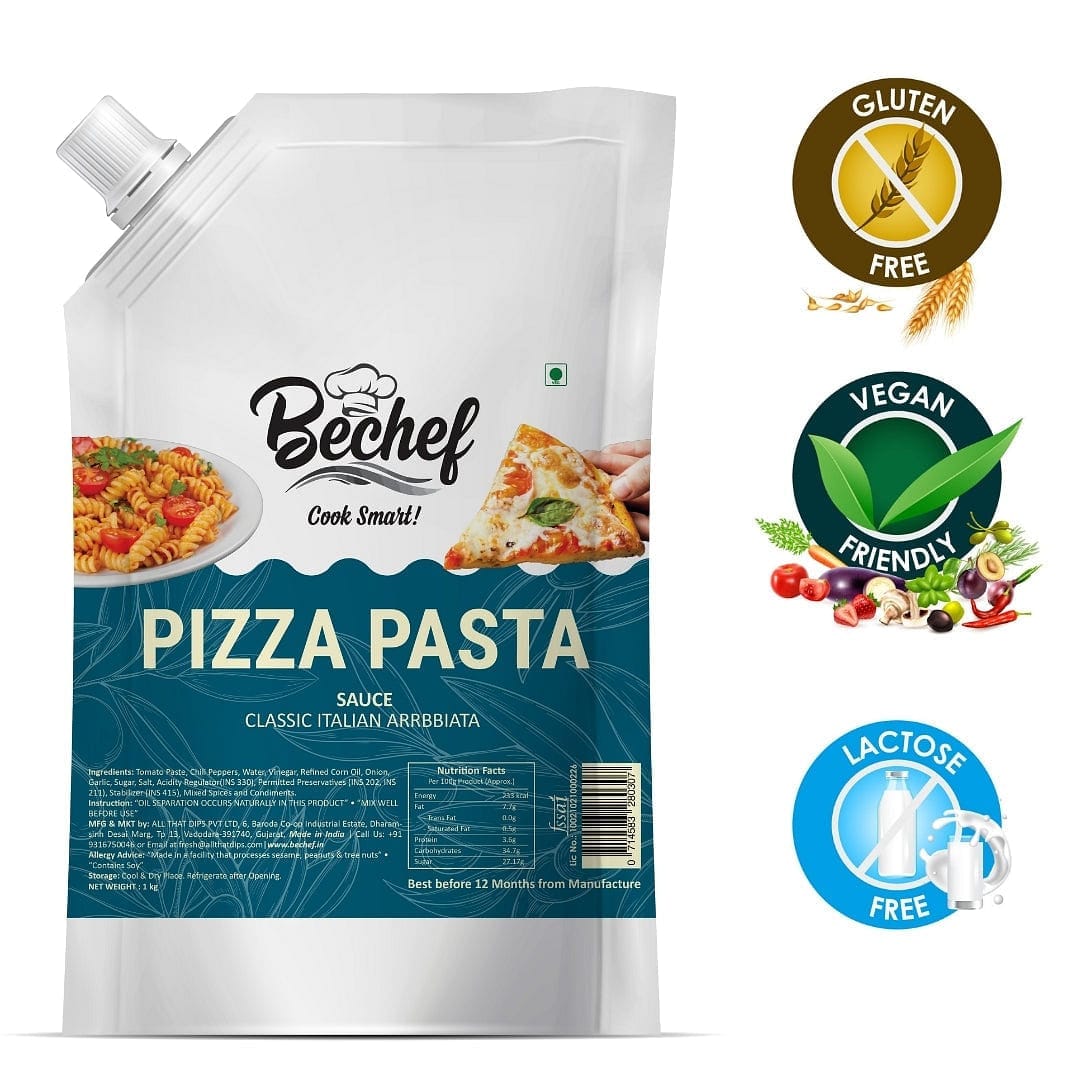 Pizza Pasta Sauce - 1 Kg - Bechef - Gourmet Pantry Essentials