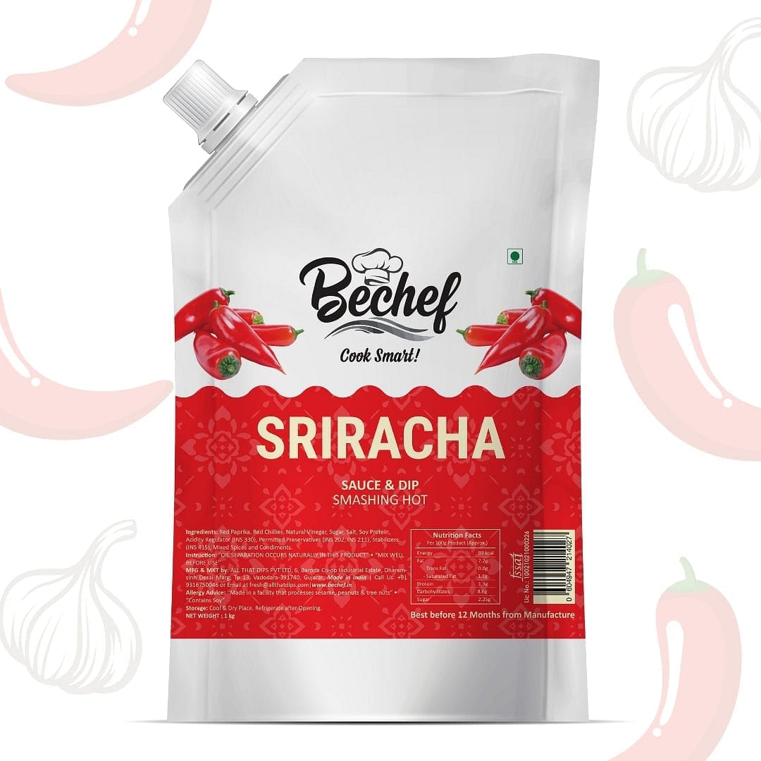 Sriracha Sauce - 1 Kg - Bechef - Gourmet Pantry Essentials