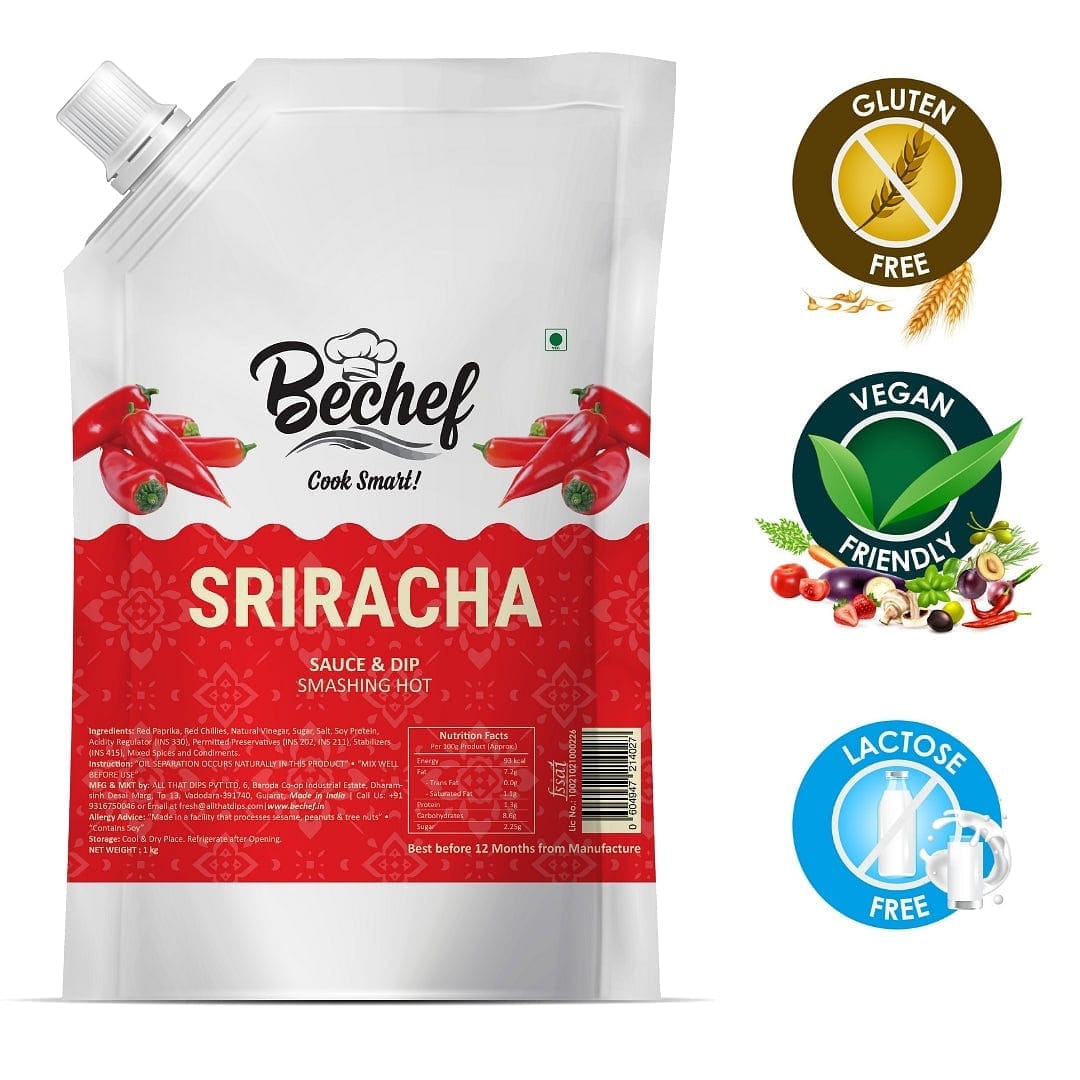 Sriracha Sauce - 1 Kg - Bechef - Gourmet Pantry Essentials