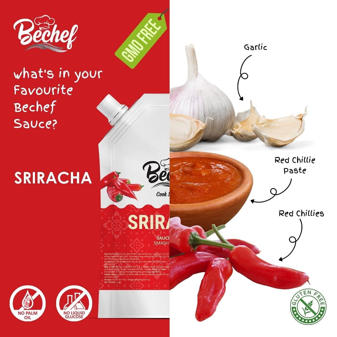 Sriracha Sauce - 1 Kg - Bechef - Gourmet Pantry Essentials