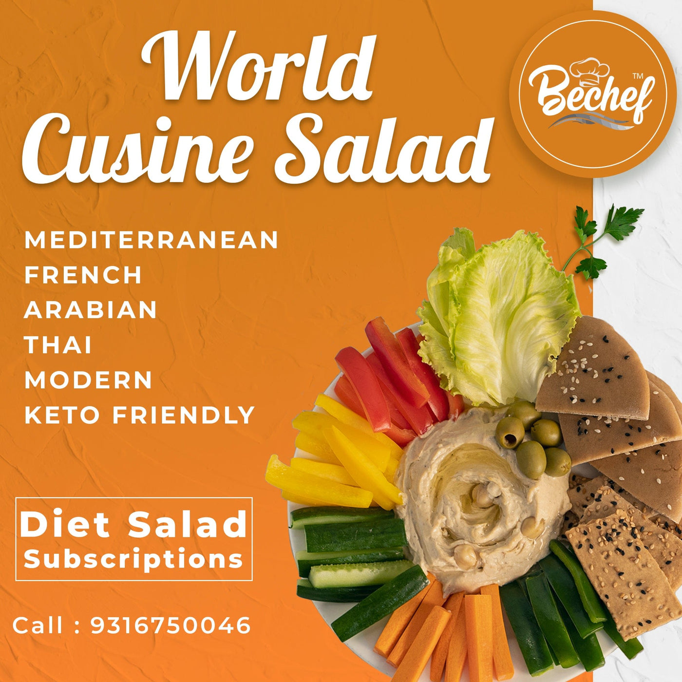 Vegan Salad Bowl Subscription Plan - Bechef - Gourmet Pantry Essentials