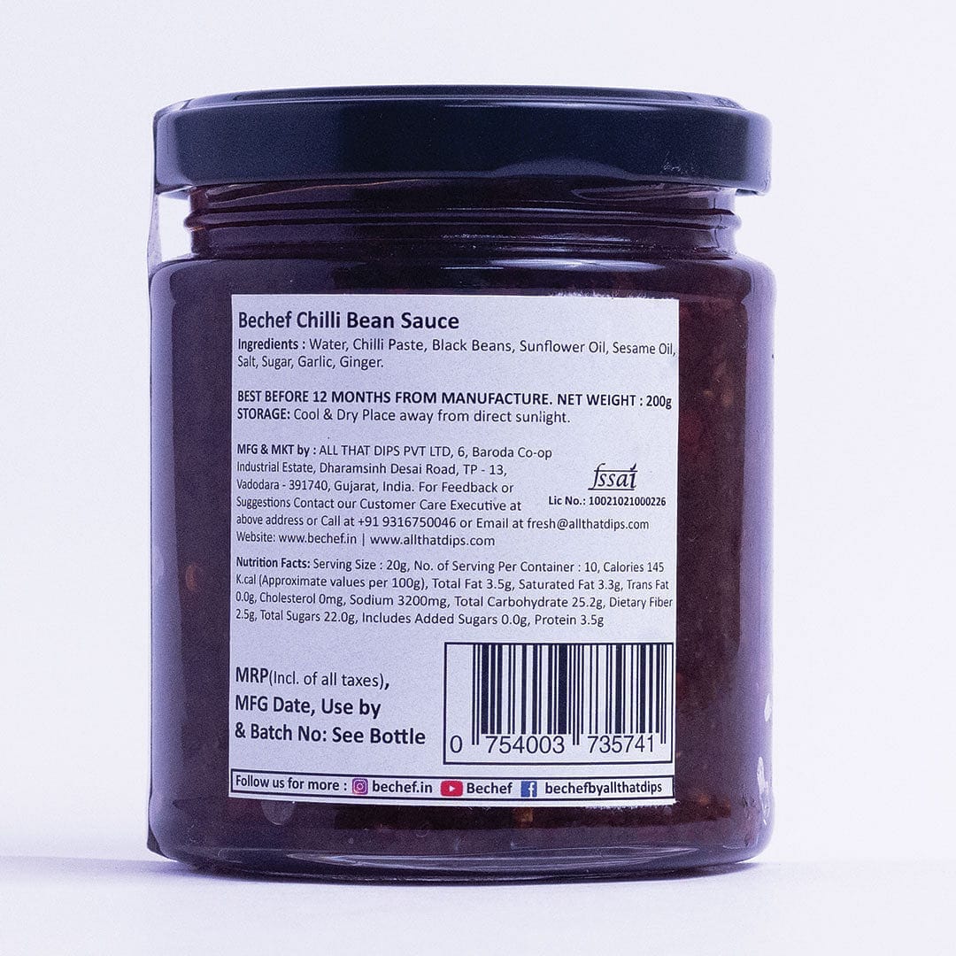 Chilli Bean Sauce - Bechef - Gourmet Pantry Essentials