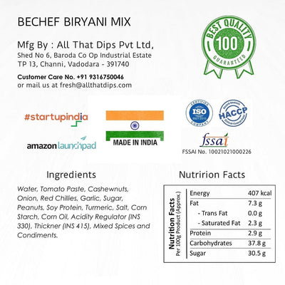 Biryani Mix packet- Bechef - Bechef - Gourmet Pantry Essentials