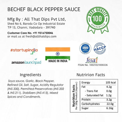 Black Pepper Sauce-Bechef - Bechef - Gourmet Pantry Essentials