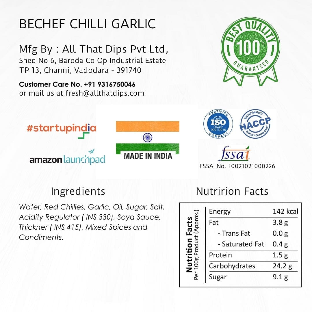 Chilli Garlic Gravy - Bechef - Gourmet Pantry Essentials