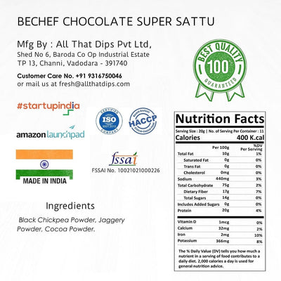 Chocolate Super Sattu - Bechef - Gourmet Pantry Essentials