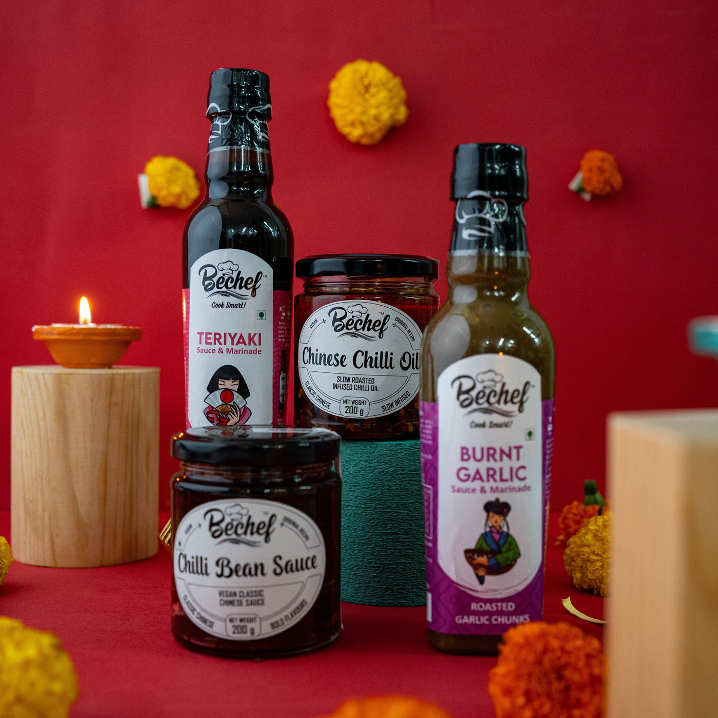 Diwali Gift Hamper : Modern Asian Subh Labh - Bechef - Gourmet Pantry Essentials