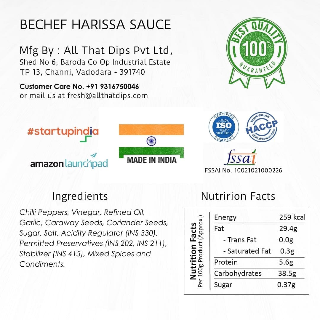 Harissa sauce - Bechef - Gourmet Pantry Essentials