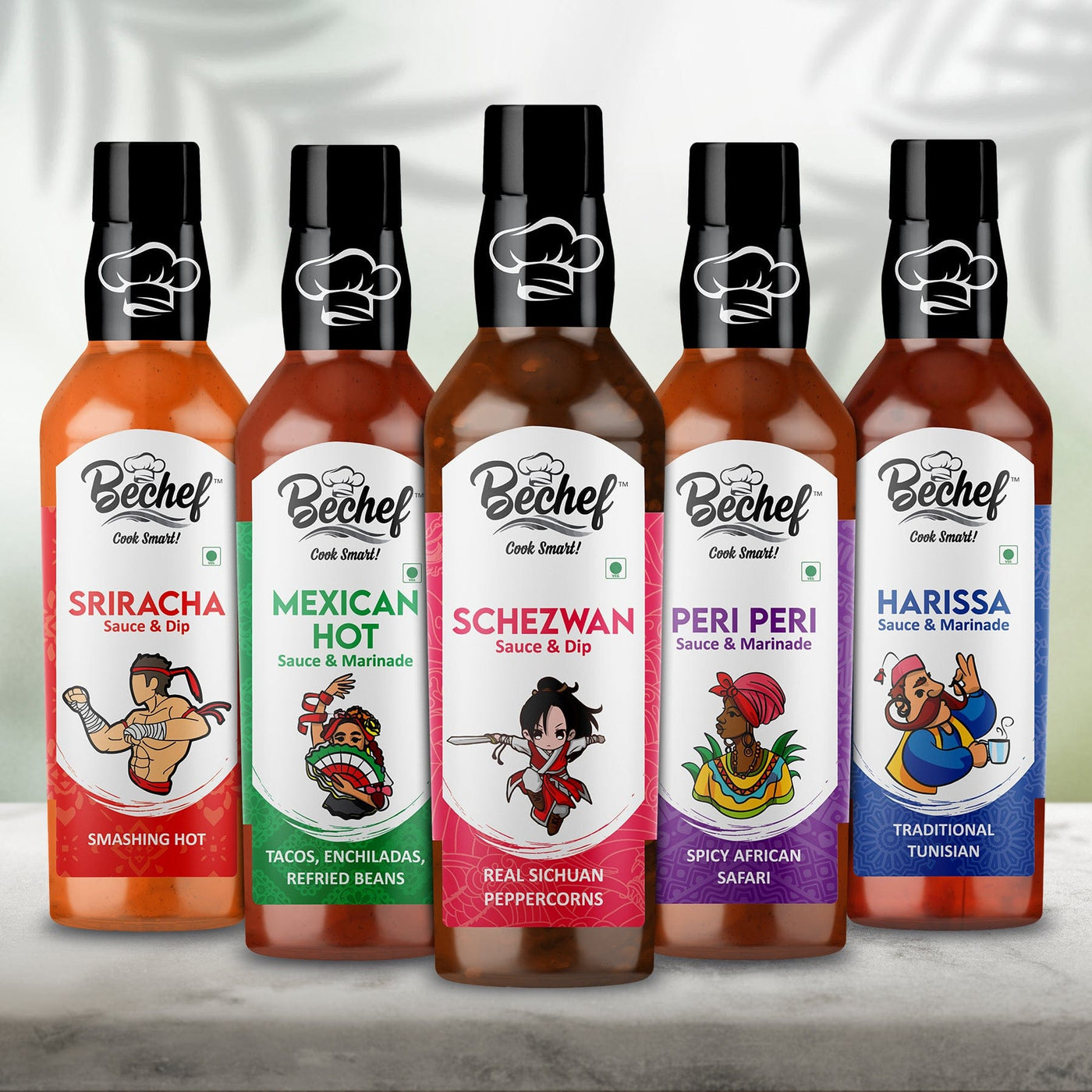 Hot Hot Sauce Combo : Super Spicy Hot Sauces : Use as Chutney, Dip, Topping or Cooking Sauces - Bechef - Gourmet Pantry Essentials