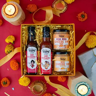Diwali Jain Gift Hamper : Kuch Tikha Kuch Mitha - Bechef - Gourmet Pantry Essentials