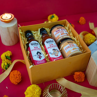 Diwali Jain Gift Hamper : Kuch Tikha Kuch Mitha - Bechef - Gourmet Pantry Essentials