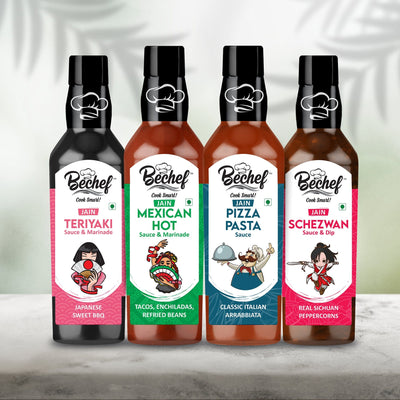 Jain Food : No Onion No Garlic: Chef's Choice Culinary Sauce Combo - Bechef - Gourmet Pantry Essentials