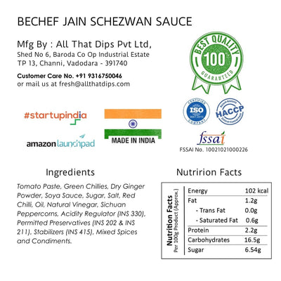 Jain Schezwan Sauce : 1 KG : Bulk Pack : Horeca - Bechef - Gourmet Pantry Essentials