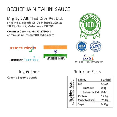 Jain Tahini - Bechef - Gourmet Pantry Essentials