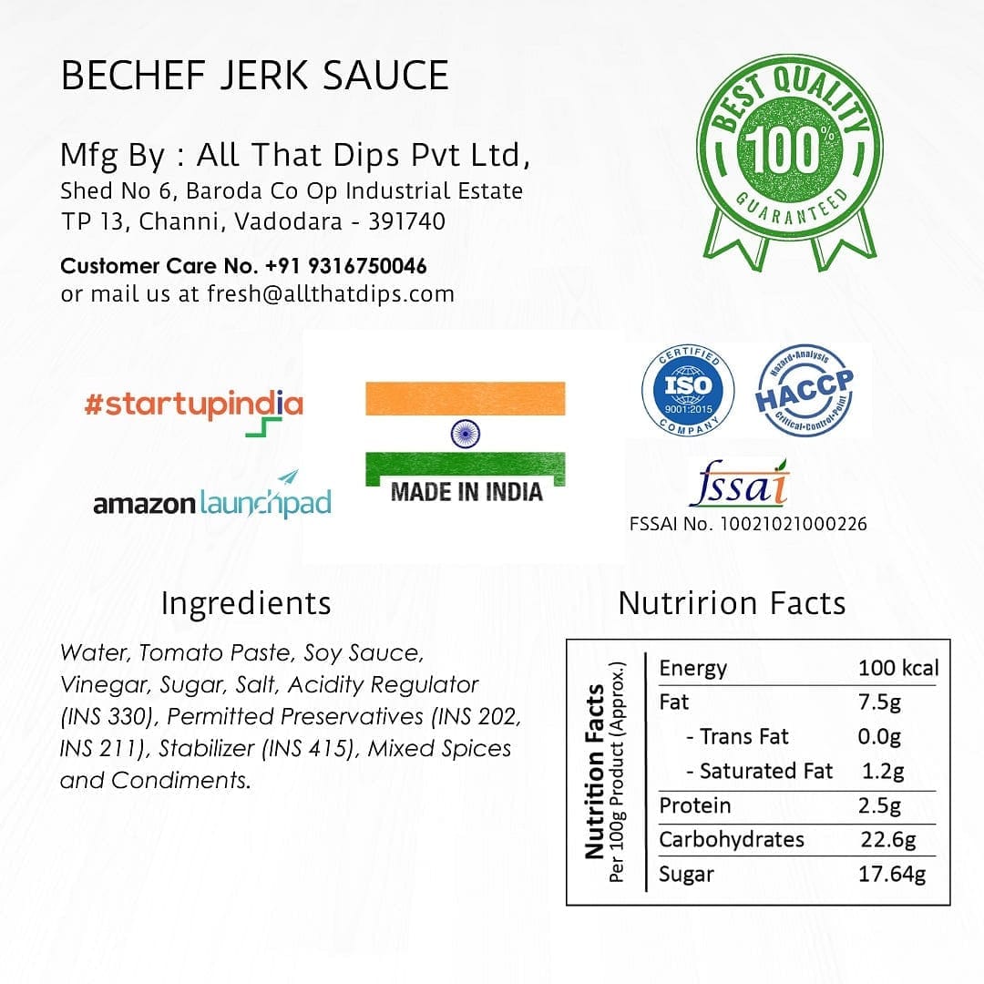 Jerk Sauce - Bechef - Gourmet Pantry Essentials