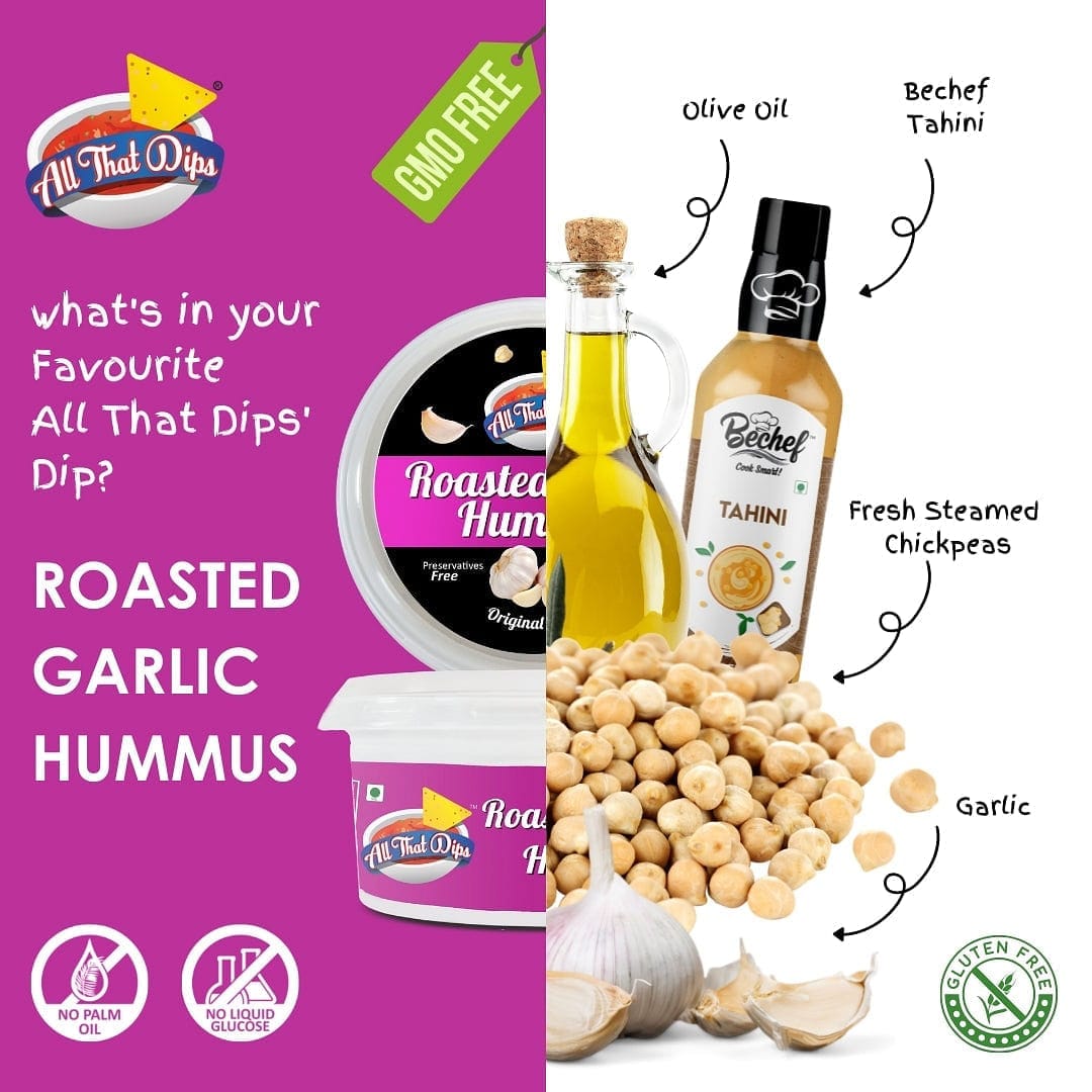 Roasted Garlic Hummus - Bechef - Gourmet Pantry Essentials