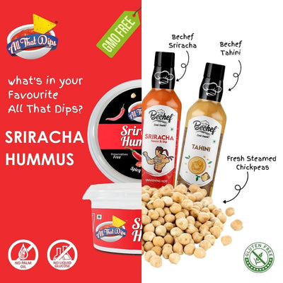 Spicy Sriracha Hummus - Bechef - Gourmet Pantry Essentials