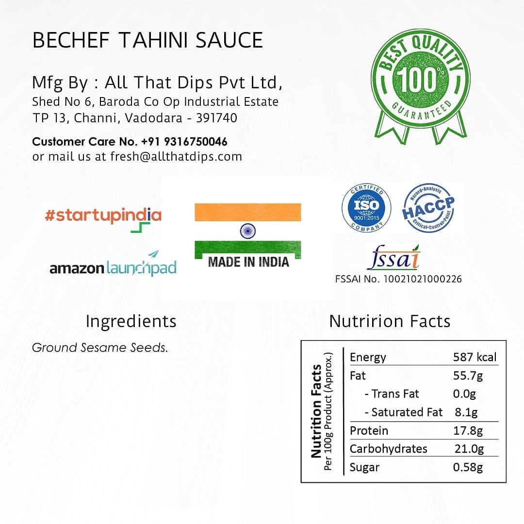 Tahini - Bechef - Gourmet Pantry Essentials