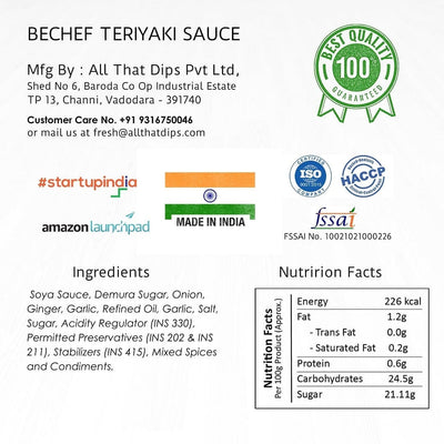 Teriyaki Sauce - Bechef - Gourmet Pantry Essentials